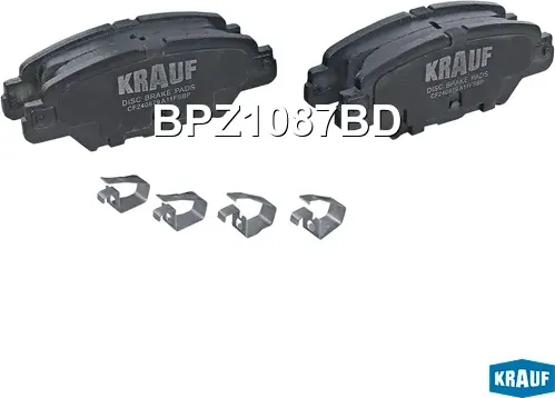 Колодки тормозные (Krauf). Артикул BPZ1087BD
