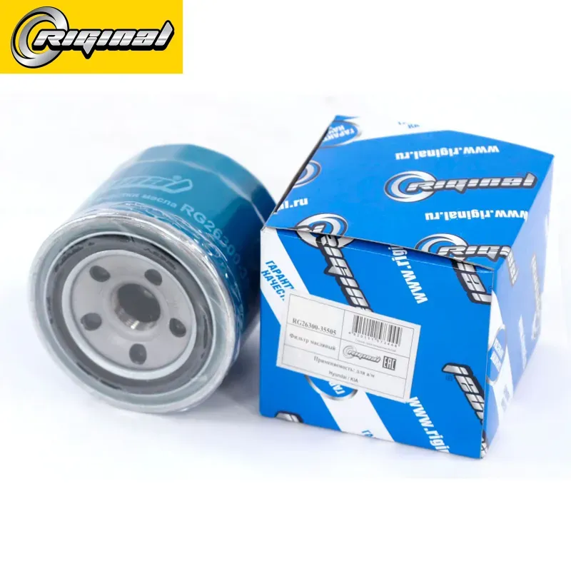 Фильтр масляный Hyundai Accent,Getz,Solaris,Elantra,Tucson/Kia Cerato,Rio/Mitsub (Riginal). Артикул RG2630035505