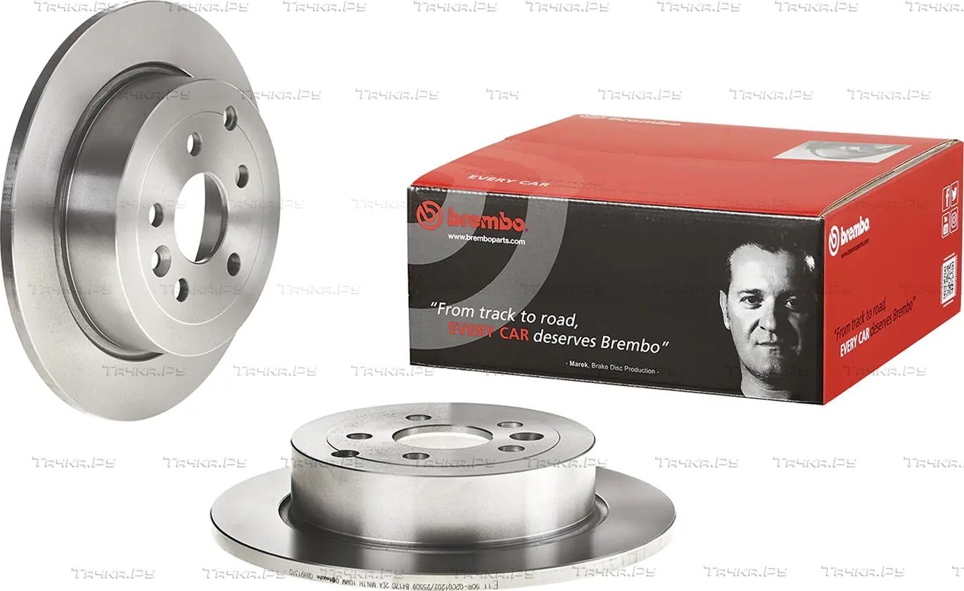 Тормозной диск Brembo PRIME LINE задний для Land Rover Freelander II 2006-2014. Артикул 08.9913.10