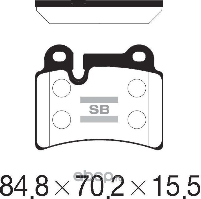 Тормозные колодки Sangsin Hi-Q. Артикул SP2232