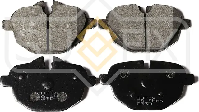 Колодки дисковые тормозные задние правые/левые BMW 5 (F10) 2009-2016 (Sufix). Артикул SX1066