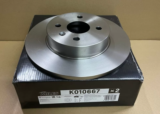 Тормозной диск Miles задний для Opel Combo C 2001-2012. Артикул K010667