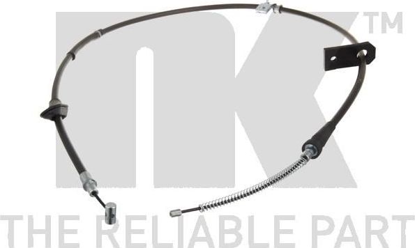 Трос ручника (тросик ручного тормоза) NK правый для Suzuki Wagon R+ II 2003-2012. Артикул 9036130