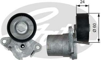 Натяжной ролик (натяжитель) приводного поликлинового ремня Gates DriveAlign®. Артикул T39272