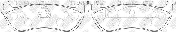 Тормозные колодки NiBK задние для Ford Expedition I 1996-2002. Артикул PN0080