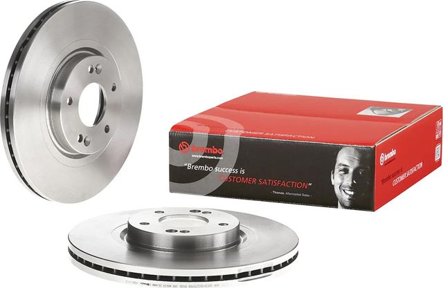 Тормозной диск Brembo передний для Kia Sorento III Prime 2015-2025. Артикул 09.B614.10