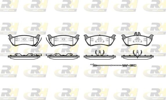 Тормозные колодки RoadHouse задние для Mercedes-Benz M-Класс I (W163) 1998-2005. Артикул 2698.11