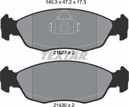 Тормозные колодки Textar Q+. Артикул 2182702