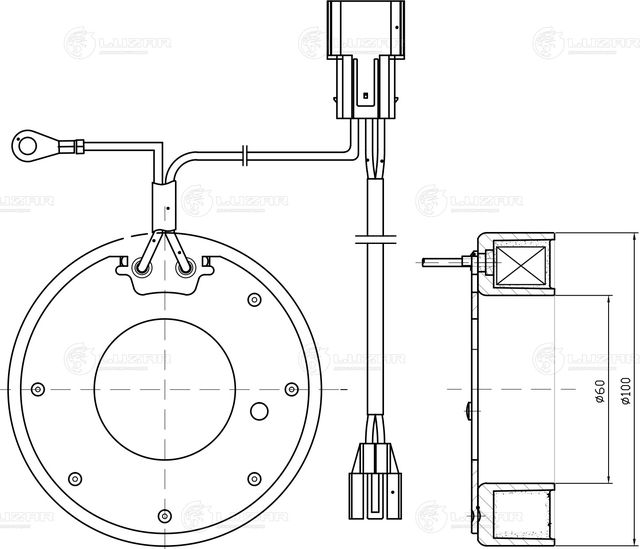 Муфта компрессора кондиционера Luzar для Kia Sportage III 2010-2016. Артикул LMCC 0805