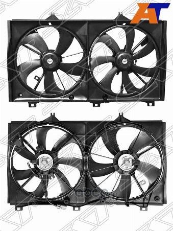 ДИФФУЗОР РАДИАТОРА В СБОРЕ TOYOTA CAMRY 06- 2AZ (SAT). Артикул STTYL52010