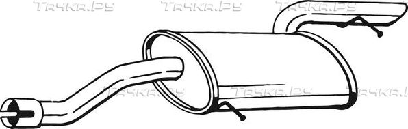 Глушитель (задняя часть) Bosal (Бельгия). Артикул 175-441