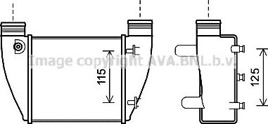 Интеркулер AVA правый для SEAT Exeo 2008-2013. Артикул AI4364