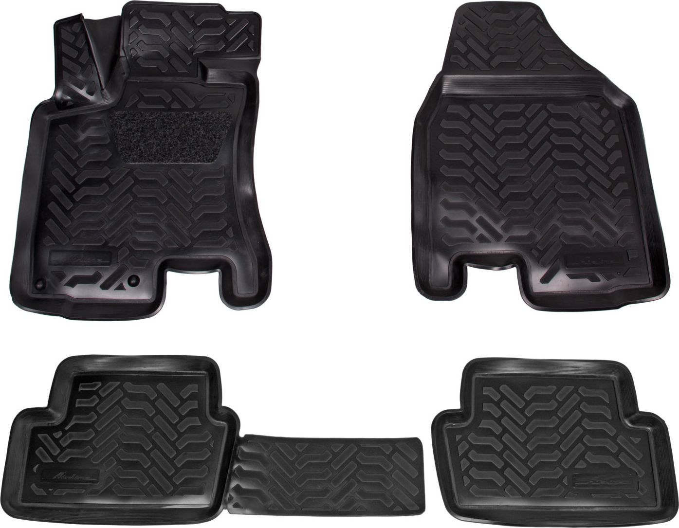 Коврики Airline 3D с высоким бортиком для салона Nissan Qashqai I 2006-2013. Артикул ACM-PS-89