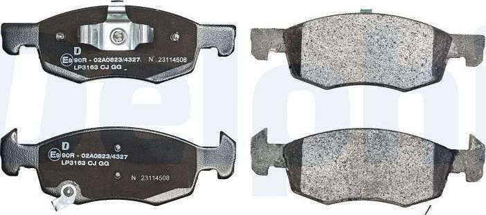 Тормозные колодки Delphi (Low-Metallic). Артикул LP3163