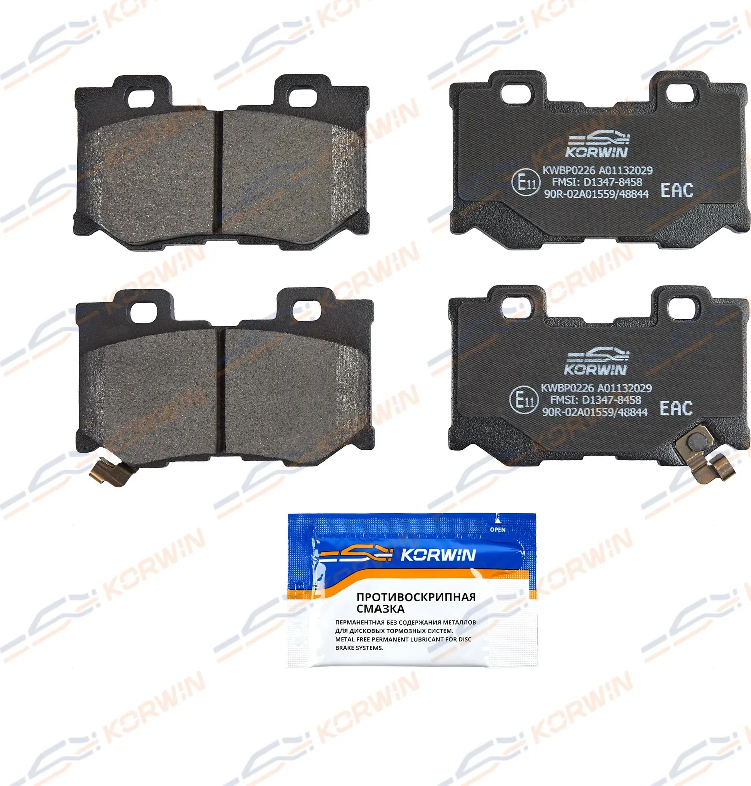 Колодки тормозные зад. Infiniti FX (S51) 08-13/G (V36) 07-/M (Y51) 10-/QX70 13 (Korwin). Артикул KWBP0226