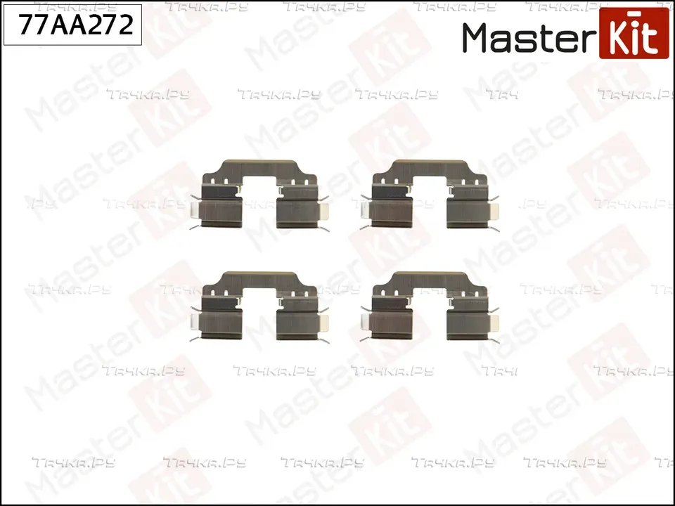 Комплект установочный тормозных колодок MERCEDES-BENZ A-CLASS (W169) 2004- (Master KIT). Артикул 77AA272