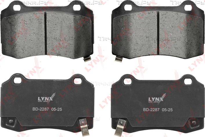 Тормозные колодки LYNXauto задние для Tesla Model S I 2012-2026. Артикул BD-2287