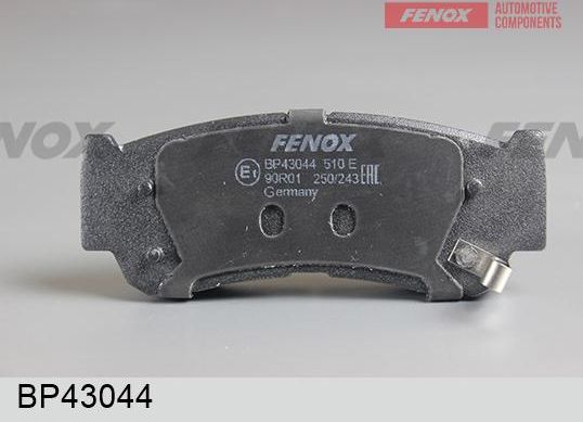 Тормозные колодки Fenox. Артикул BP43044