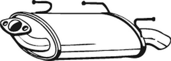 Глушитель (задняя часть) Bosal для Nissan Almera N16 2000-2006. Артикул 145-503