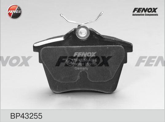 Тормозные колодки Fenox. Артикул BP43255