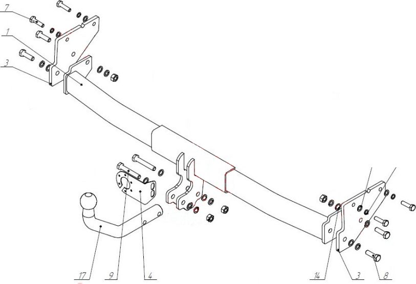Фаркоп Garant для Hyundai Creta II 2021-2026. Артикул G-H020