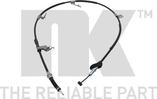 Трос ручника (тросик ручного тормоза) NK. Артикул 902640