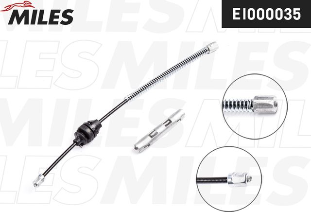 Трос ручника (тросик ручного тормоза) Miles. Артикул EI000035