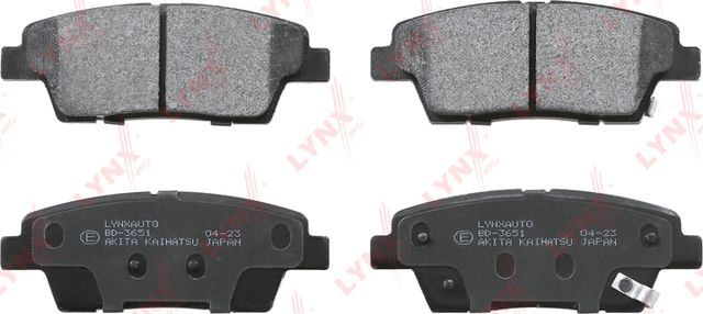 Тормозные колодки LYNXauto задние для Kia Quoris I 2013-2015. Артикул BD-3651