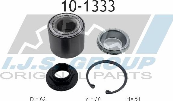 Ступичный подшипник (комплект) IJS Group. Артикул 10-1333