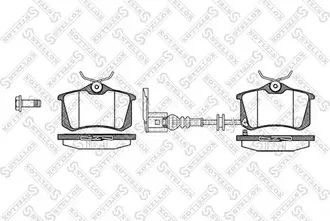 Тормозные колодки Stellox. Артикул 274 041B-SX