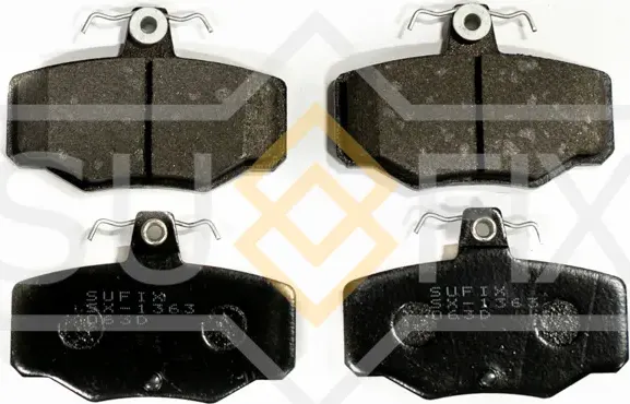 Колодки тормозные дисковые задние правые/левые NISSAN ALMERA II (N16) 2000-2006 (Sufix). Артикул SX1363