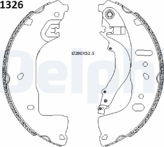 Тормозные колодки Delphi задние для Volkswagen ID.3 I 2019-2026. Артикул LS2197