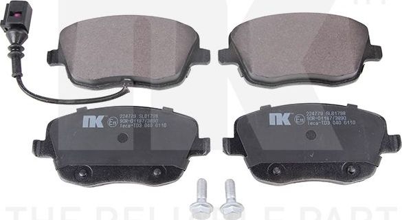 Тормозные колодки NK. Артикул 224779