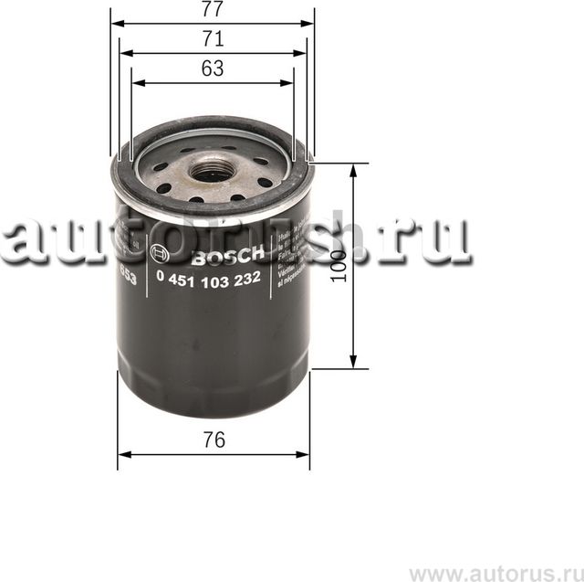 Фильтр масляный (Bosch). Артикул 0451103232