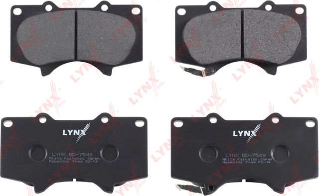 Тормозные колодки LYNXauto передние для Toyota Land Cruiser Prado 150 2009-2026. Артикул BD-7549