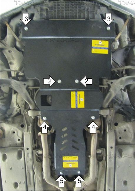 Защита Мотодор для картера, КПП Lexus IS 250 2005-2008. Артикул 15006