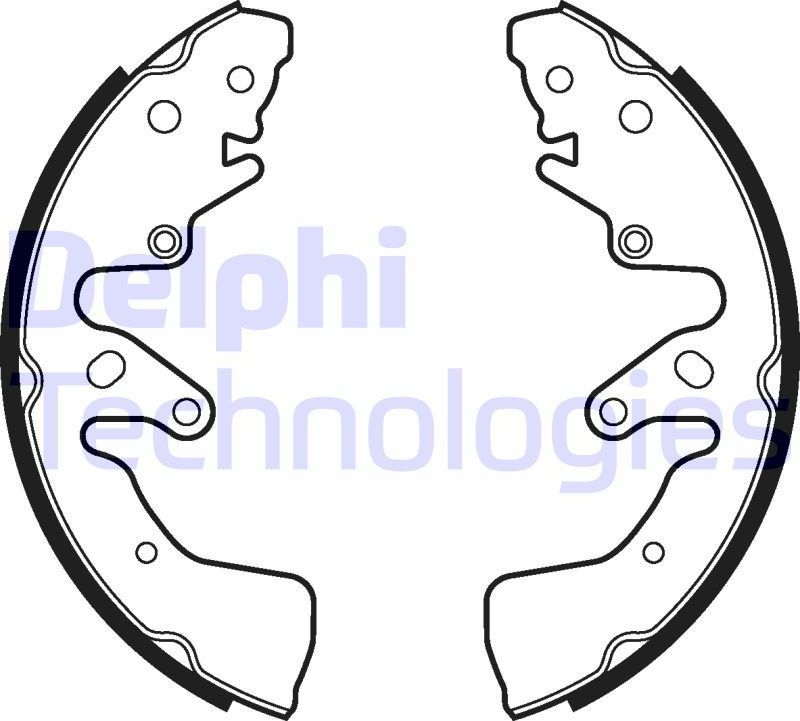 Тормозные колодки Delphi. Артикул LS2024