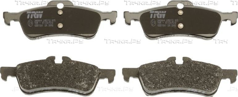 Тормозные колодки TRW COTEC. Артикул GDB1561