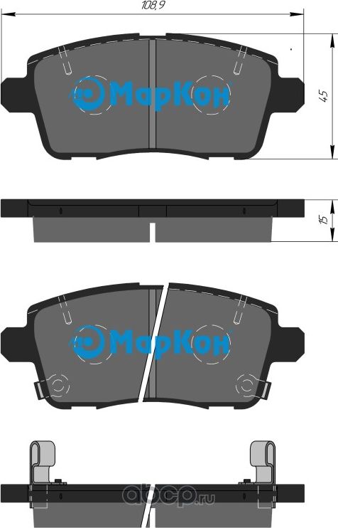 Колодки тормозные дисковые задние к-т с мех. индикатором износа CHERY TIGGO 7 Pr (Markon) Markon. Артикул 510102150