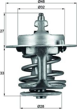 Термостат Mahle Behr для Nissan 100NX 1993-1994. Артикул TX 63 83