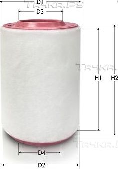Воздушный фильтр  Tecneco Filters для Fiat Ducato III 2006-2026. Артикул AR13490S