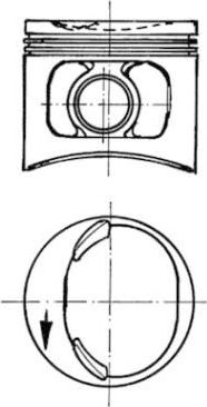 Поршень Kolbenschmidt для ВАЗ Samara (2108, 2109, 2113, 2114) 1986-1999. Артикул 93588610