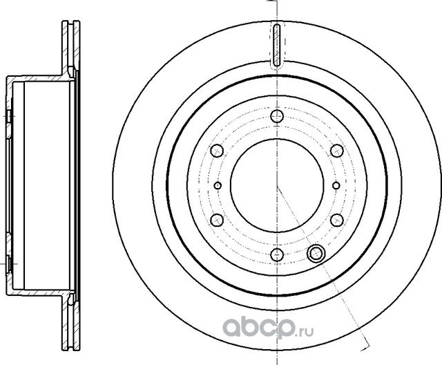Диск тормозной вентилируемый (G-Brake). Артикул GR20771