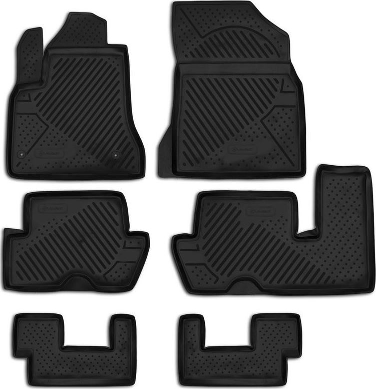 Коврики Element для салона Citroen C4 Grand Picasso I 2006-2013 (3 ряда сид.). Артикул CARCRN00021