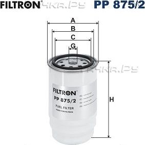 Топливный фильтр Filtron. Артикул PP 875/2