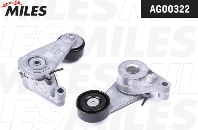 Натяжной ролик (натяжитель) приводного поликлинового ремня Miles для Kia Optima IV 2015-2026. Артикул AG00322