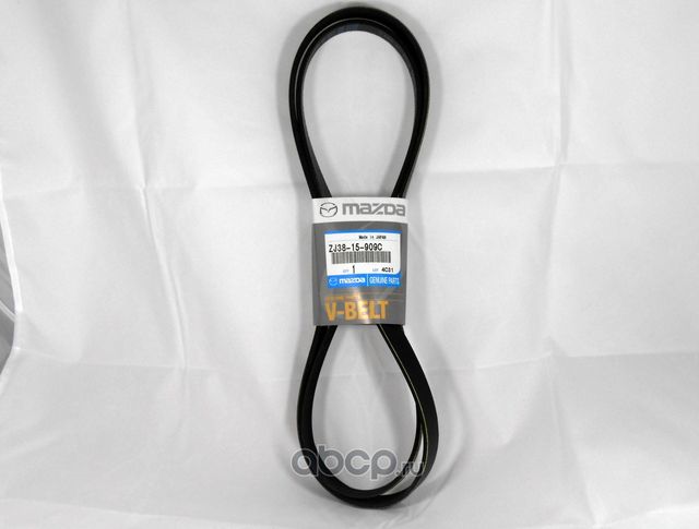 Приводной ремень поликлиновой Mazda. Артикул ZJ3815909C