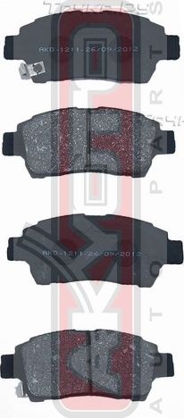 Тормозные колодки Akyoto Packing AKYOTO. Артикул AKD-1211