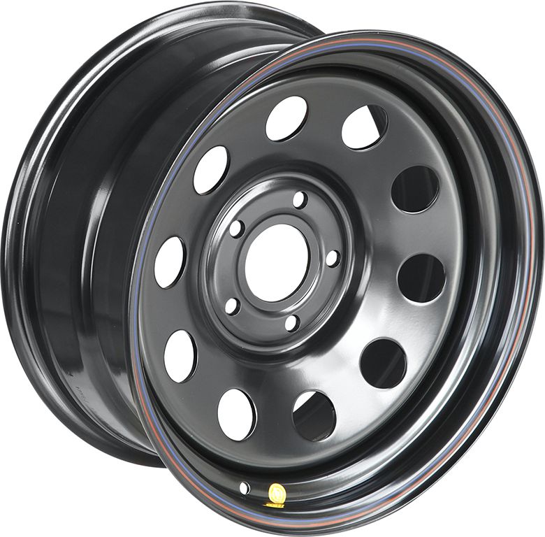 Колёсный диск OFF-ROAD Wheels усиленный стальной черный 5x127 8xR17 d75 ET0 для Jeep Wrangler TJ 1997-2006. Артикул 1780-52775BL-0