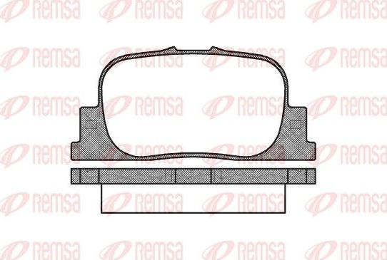 Тормозные колодки Remsa. Артикул 0801.00